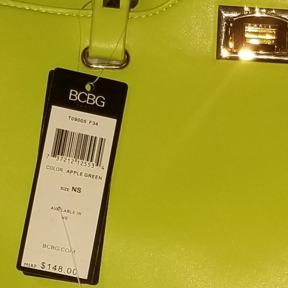 NWT $148 BCBG Paris Faux Leather Studded Tote - Picture 8 of 8